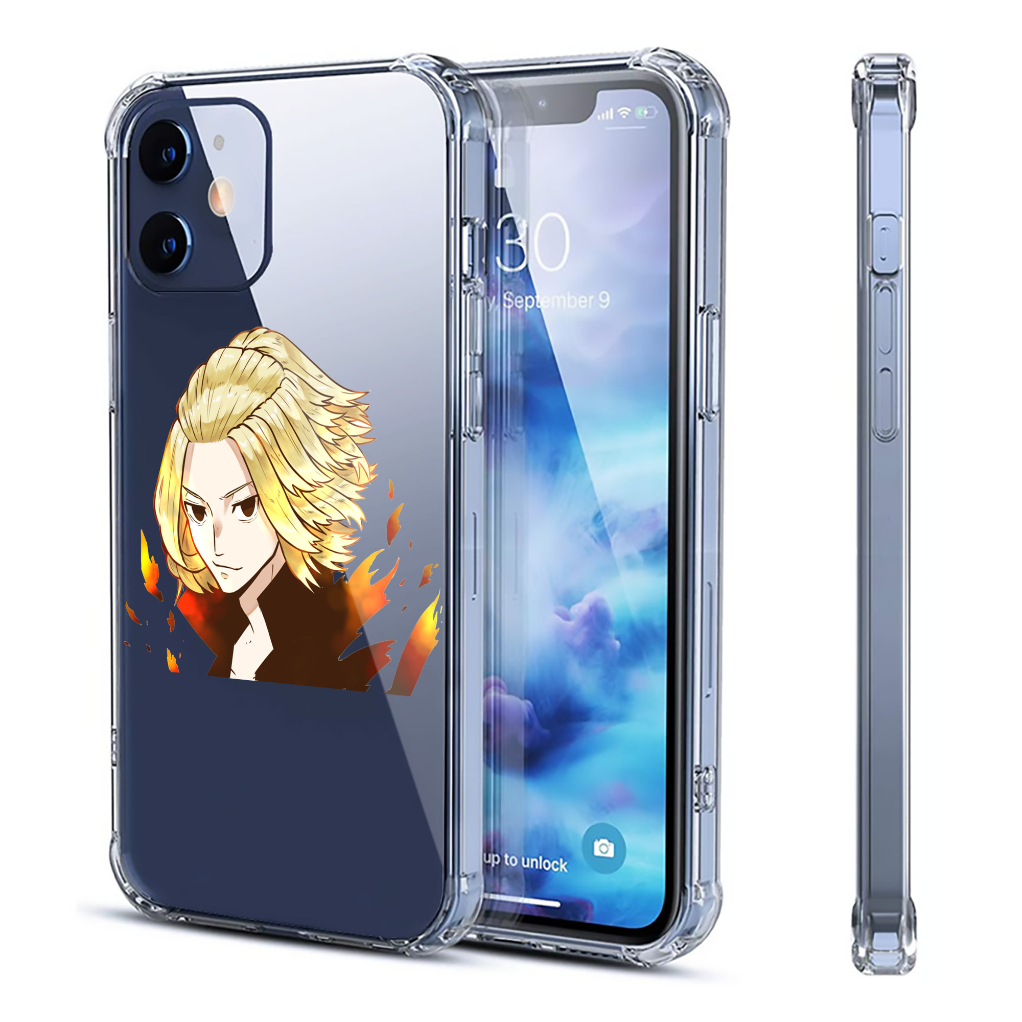 （画像用） 東京リベンジャーズ Tokyo Revengers 【iPhone 12シリーズ対応】透明スマホケース（クリアソフトケース）